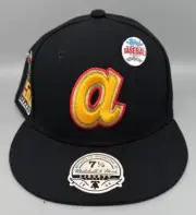 Mitchell & Ness Topps Chrome 2023 Atlanta Braves Fitted Hat Men's Sz 7-1/2