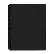 Marbig Refillable Display Book 20 Pocket Black