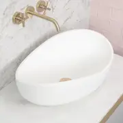 600*370*210mm Poseidon CBS Gloss White/Matt Black/Matt White Stone Special Shape bove Counter Basin