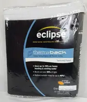 Eclipse Clark Thermaback Embossed Textured Panel – 42” x 95” - Black - Ellery