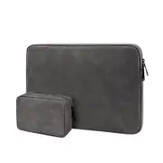 Lightweight Waterproof Lambskin Laptop Sleeve 13.3 Inches Deep Gray With Bag Laptop Cases & Bags