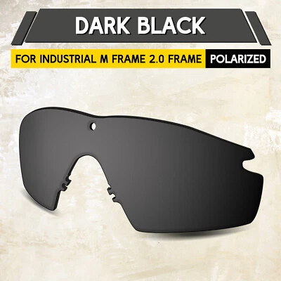 1.5MM POLARIZED Replacement Lenses for Oakley Industrial M Frame 2.0, Black