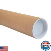 MagicWater Supply Mailing Tube - 2 in x 24 in - Kraft - 1 Pack - for Shipping