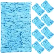 600 PCS Loom Loops Blue Potholder 7" inch Elastic Themed Potholder Weaving Lo...