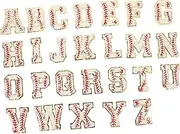 Beatifufu 26Pcs Edged Alphabet Patches for Clothing Repair DIY Appliques for Hats and Garments Durable Embroidered Letters for Creative Projects