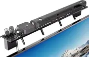 TV Top Shelf, 35.4" Computer Flat Screen Mount Floating Stand with Storage Boxes,Holder for Apple TV,Cable Boxes,Soundbar,Speaker,Remote Control,Tv Accessories
