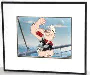 # 72/500 Popeye Dynamite Muscle Spinach Animation Cel Signed Myron Waldman