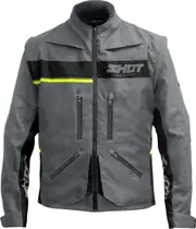 Shot Contact Assault 2.0 Motocross Jacket, grey-yellow, Size S for Men Grey Yellow