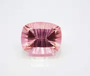 27.15 CT Pretty Concave Emerald Cut Natural Pink Sapphire Loose Stone Certified