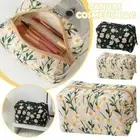 Man Women Canvas Cosmetic Bags For Travel Toiletry Storage Handbag Make Up K8D1
