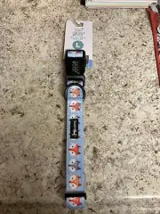 Sassy Woof Fox Print Dog Collar Large New