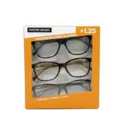Design Optics By Foster Grant Fashion Reading Glasses +1.25 3 Count
