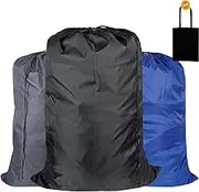 Extra Large Laundry Storage Bags Set Of 3-29 x 39 Inch Traveling College Dino74 Dorm Room Drawstring Bags Storing Dirty Clothes, Bag With Free Reusable Grocery Bag