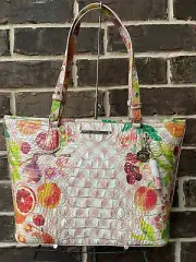 NWT $395 BRAHMIN Medium Asher Shoulder Tote Fruit Salad Ombre Melbourne multi