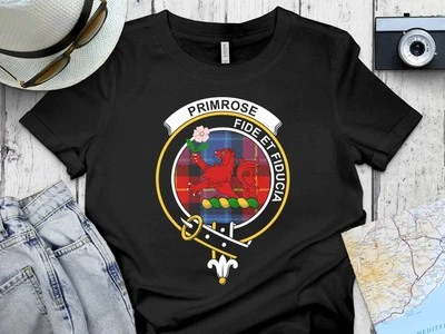 Primrose Clan Crest Tartan Style T-Shirt Sweatshirt
