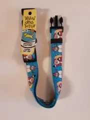 New Yellow Dog Design Large Christmas Collar Santas And Snowmen