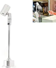 Led Mini Spotlight Cabinet Lamp, 1.6in Base Diameter Jewelry Showcase Standing Led Light for Painting (White Light)