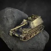 NEW 1/72 WW II Germany Jagdpanzer TIGER/P Tank Model All-metal Bronze