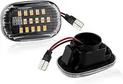 Side Mirror Indicator for Toyota for Corolla for Celica for Caldina for Camry Led Dynamic Side Marker Turn Signal Lights Dynamic Sequential Blinker(2xNO Dynamic Crystal)