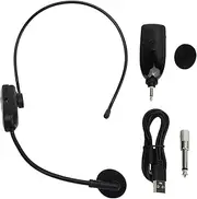 Wireless Voice Amplifier - 2 4g Noise Canceling Mic, Rechargeable Hands Unit | Clip on Microphone with Headset for Teachers, Public Speaking, Guides, Clear Sound Plug and Play System