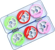 Fishing Line Spool Holder Silicone Bobbins Pack Round Shape Abs Storage Box Fishing Tackle for Anglers