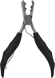 Fusion Bond Crusher Tool for Keratin Hair Extensions Flat Tip Pre-Bonded Hair Extension Pliers Professional Hair Loop & Styling Tool
