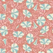 Quilting Patchwork Fabric TILDA Gardenlife Petunia Coral 50x55cm FQ