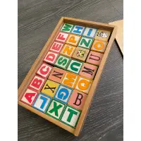 在飛比找蝦皮購物優惠-巧虎 ABC 巧連智 方塊對對樂 英文字母 積木 認知練習 
