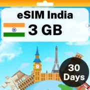 eSIM India - 3 GB - 30 Days - Travel eSIM | QR code activation