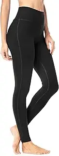 [QUEENIEKE] Queenie Ke Womens Power Flex Running Leggings Slim Casual Fashion Fitness Yoga Pants Size S Color Black-Mid-Waist.