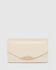 Madi Envelope Ivory Clutch Bag