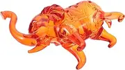 BATHVEVE Creative Crystal Elephant Decor Unique for Home Office Adornment Delicate Workmanship Chic Present for Friends and Family Artful Decoration for Living Bedroom Study Club