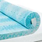 PERLECARE 3 Inch Queen Memory Foam Mattress Topper, Cooling Gel Infused Mattress