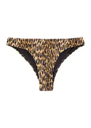Damson Madder Leopard-print Smocked Bikini Briefs - 8 (UK8 / S) 8 (UK8 / S)