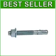 Complete Box of 25 Zinc Plated 1/2" x 10" Wedge Anchors for Concrete Use