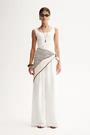 Isabella Pant White Size 10 | Elka Collective