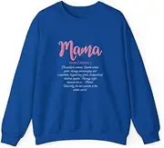 [X.Style] Womens Mama Definition Mom ds048 Sweater Royal 3XL