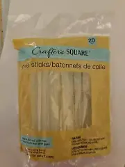 CRAFTERS Square Mini Glue Gun Sticks Clear Adhesive Craft Repair 20 in Bag