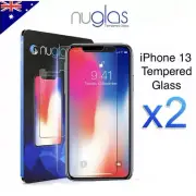 2X Nuglas Tempered Glass Screen Protector For Apple iPhone 13 ,13 Pro &13Pro Max