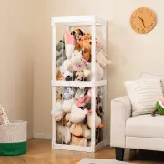 Costway300L Large Space-saving Stuffed Toy Storage-White