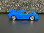 "CUSTOM" 2022 Hot Wheels BUGATTI EB110 SS w/Real Riders (Chrome Rims)