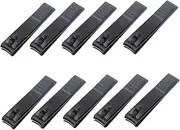 FRCOLOR 10pcs Carbon Steel Nail Clippers for Thick Nails Safe Fingernail Trimmer Comfortable Grip for Home Travel