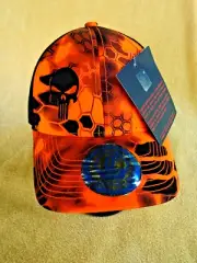 NWT'S! OFFICIALLY LICENSED KRYPTEK ORANGE/BLACK PUNISHER TECH CAP HAT OSFM!