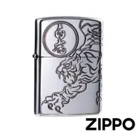 在飛比找momo購物網優惠-【Zippo】白虎銀防風打火機(美國防風打火機)