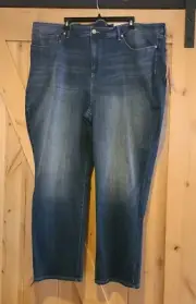 New! NYDJ Womens Sheri Slim Stretch Plus Size 28W 48x30 Balance Lift Tuck