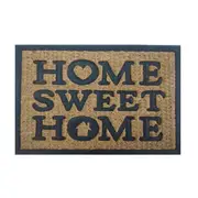 Coir Door Mat Home Sweet Home Entry Front Home Floor Mats Non-Slip Rubber Back