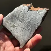 Natural Aletai Iron Meteorite 458.3 Grams Cut Slabs Etched Perfect Fusion Crust