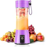 Cordless Personal Size Portable Blender - 380Ml Blender Smoothies and Shakes, BPA Free Traveling Juice Cup with Powerful Blending, Freshly Squeezed in Sports/Travel/Home