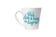 Grindstore Shhh Gin & Tonic In Disguise Latte Mug (White) (One Size)