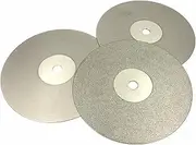 AcbbMNS 3-Pack 200mm/8inch Diamond Grinding Disc 180 320 600 Grit Flat Lap Disk Grinding Wheel Sanding Polishing Disc
